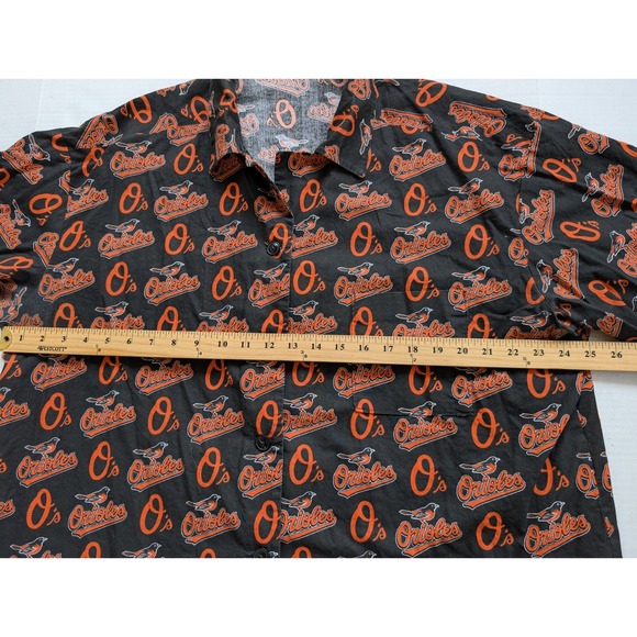 Vintage Baltimore Orioles Button Down Shirt Fits Mens XL MLB 90s - Picture 2 of 8